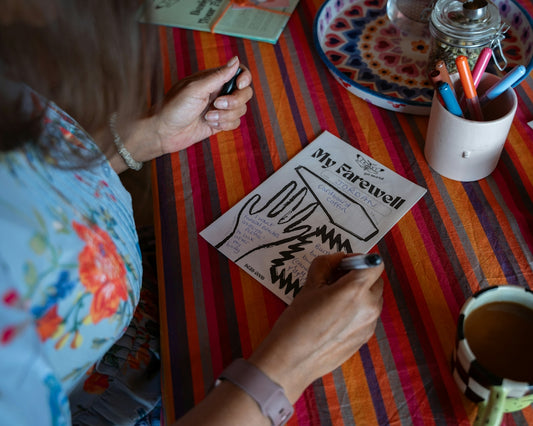 Woman writing