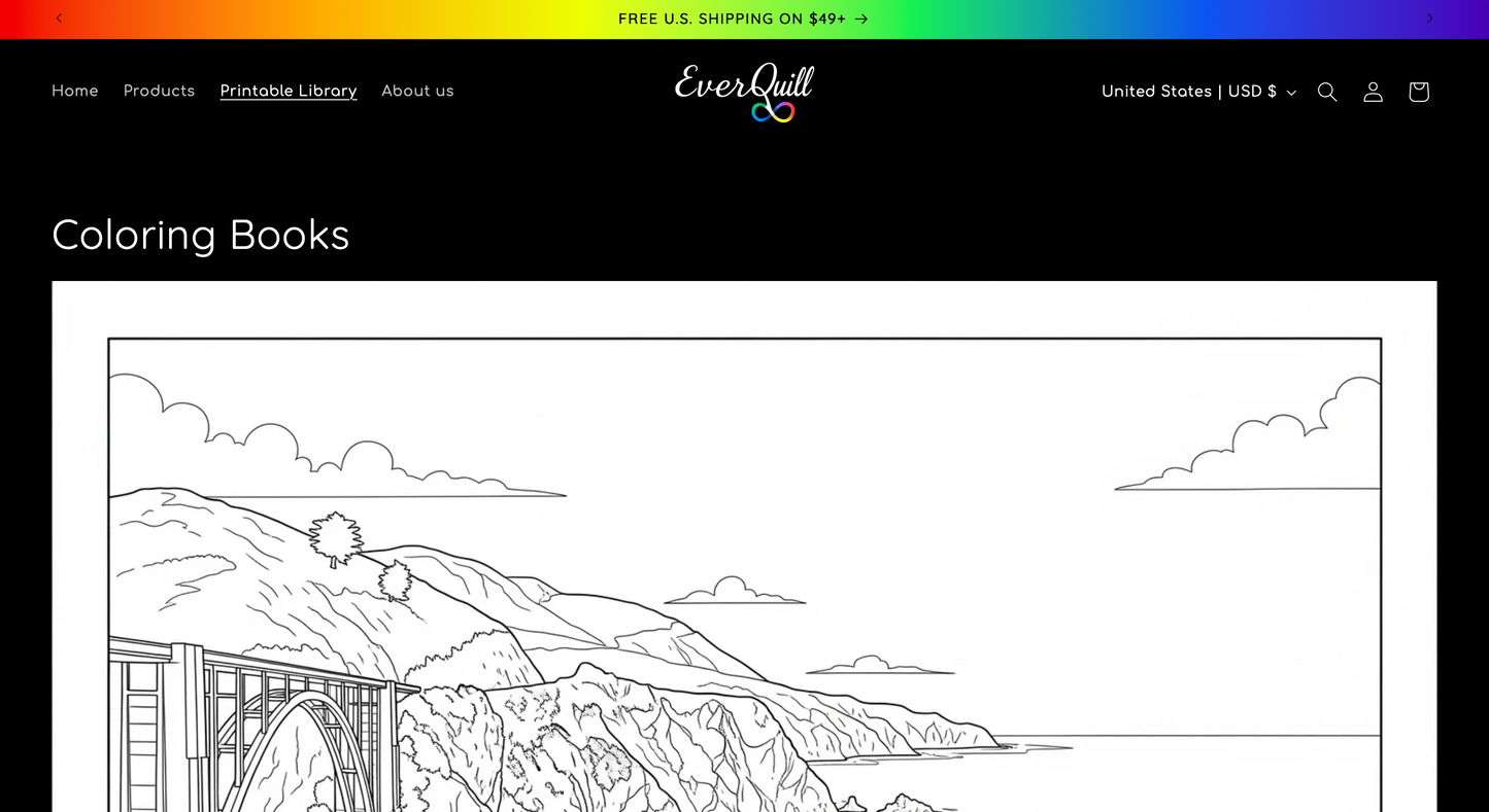 Printable Library Membership (Monthly)